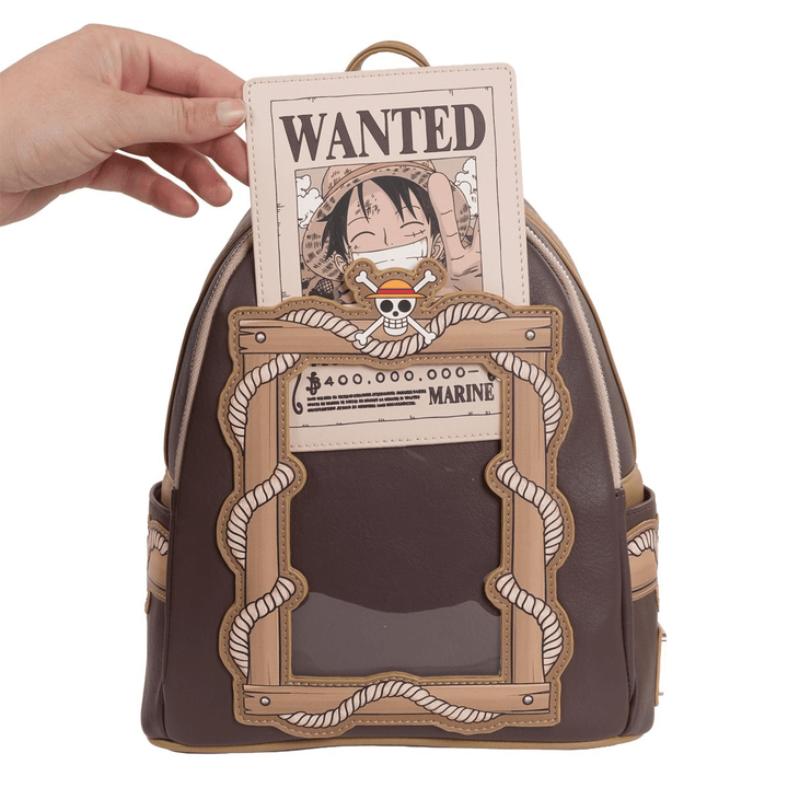 Loungefly - One Piece Wanted Dead or Alive Monkey D. Luffy Mini - Backpack *Entertainment Earth Exclusive* - Top CollectiblesBackpackLoungefly