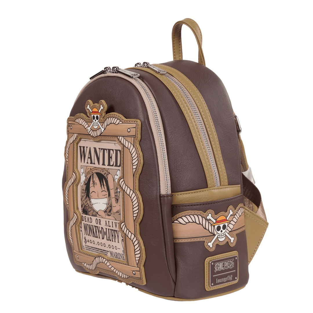 Loungefly - One Piece Wanted Dead or Alive Monkey D. Luffy Mini - Backpack *Entertainment Earth Exclusive* - Top CollectiblesBackpackLoungefly