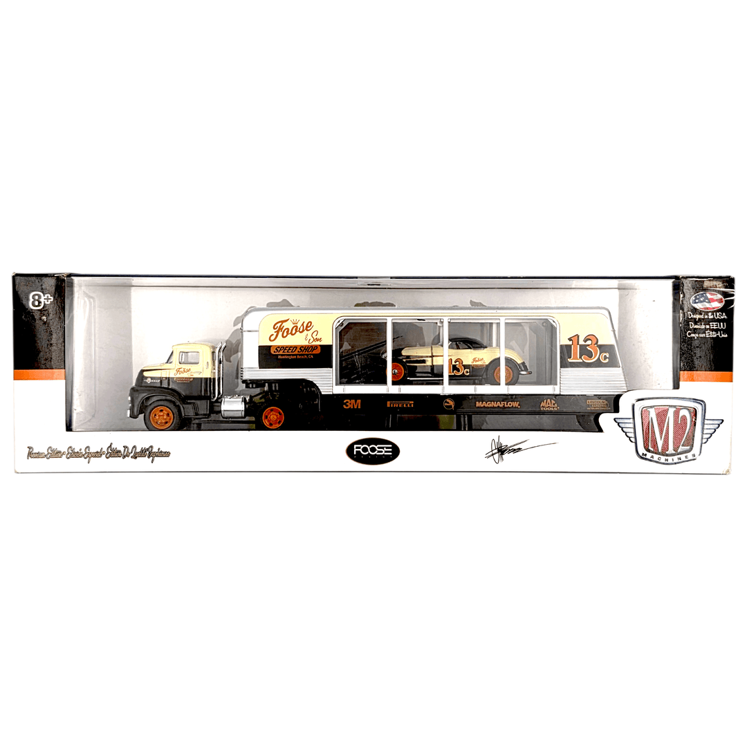 M2 Machines - 1956 Ford COE & 1932 Ford Roadster "Foose P - 32" - 2017 Auto - Haulers Series - Top CollectiblesDiecastM2 Machines