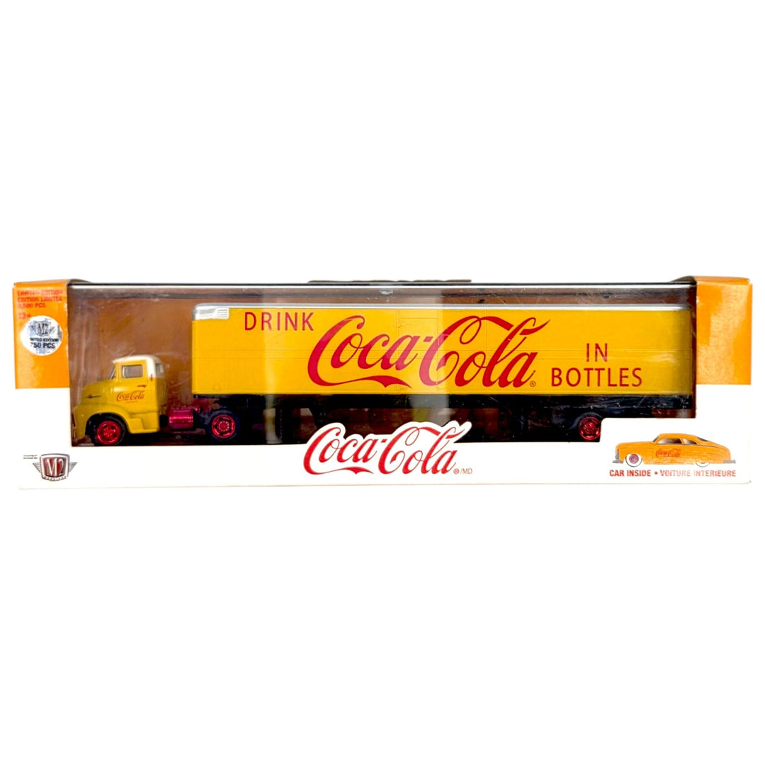 M2 Machines - 1956 Ford COE &amp; 1949 Mercury Coupe - 2018 Auto-Haulers Coca-Cola Series *Chase* - Top CollectiblesDiecastM2 Machines