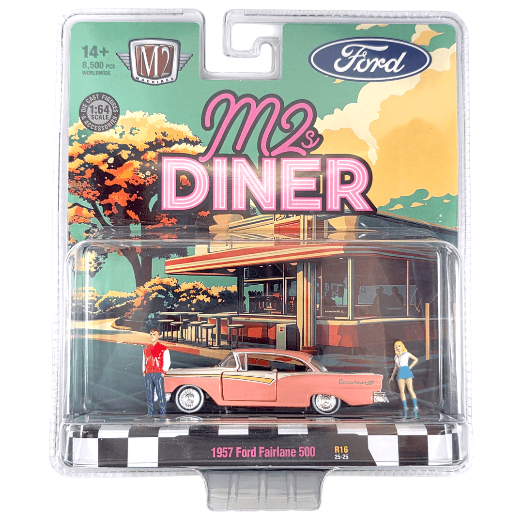 M2 Machines - 1957 Ford Fairlane 500 - 2025 Diorama Series - Top CollectiblesDiecastM2 Machines