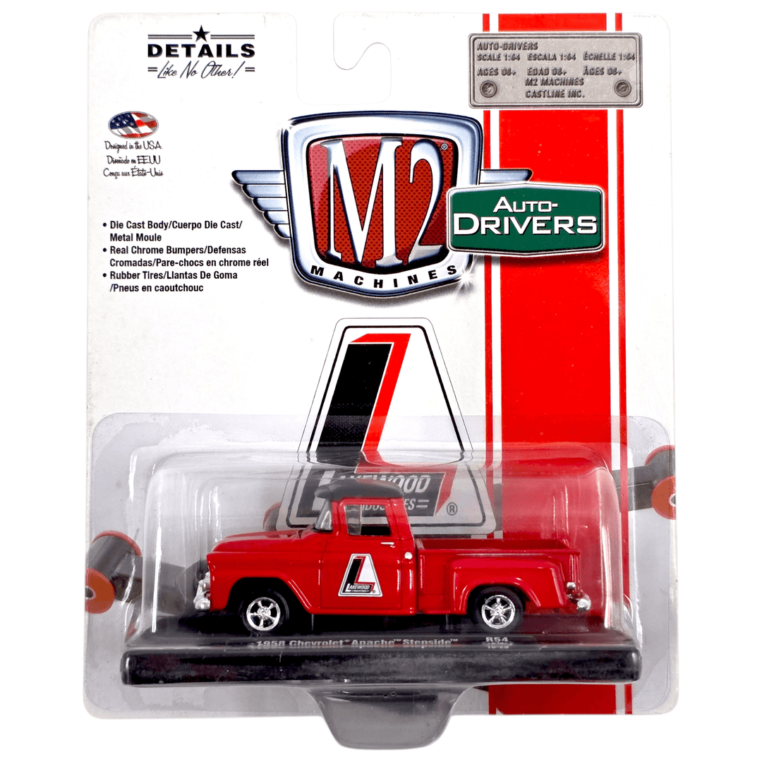 M2 Machines - 1958 Chevrolet Apache Stepside - 2018 Auto - Drivers Series - Top CollectiblesDiecastM2 Machines