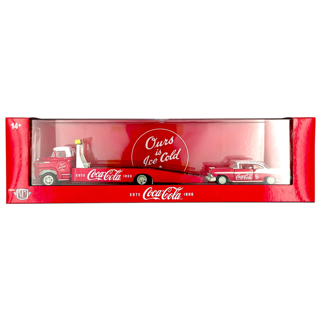 M2 Machines - 1958 Chevrolet Spartan LCF & 1956 Chevrolet Bel Air - 2026 Auto-Haulers Coca-Cola Series *Chase* - Top CollectiblesDiecastM2 Machines