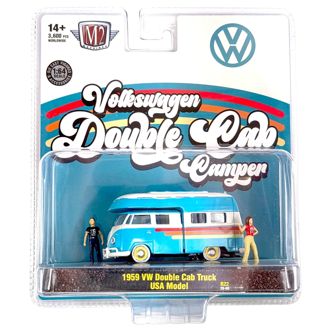 M2 Machines - 1959 VW Double Cab Truck USA Model - 2026 Diorama Series - Top CollectiblesDiecastM2 Machines