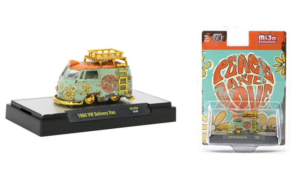 M2 Machines - 1960 Volkswagen Delivery Peace & Love Weathered - 2024 *Chase* - Top CollectiblesDiecastM2 Machines