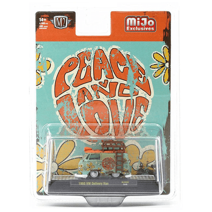 M2 Machines - 1960 Volkswagen Delivery Peace &amp; Love Weathered - 2024 - Top CollectiblesDiecastM2 Machines