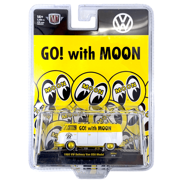 M2 Machines - 1960 Volkswagen Delivery Van USA Model Mooneyes – White *Chase* - Top CollectiblesDiecastM2 Machines