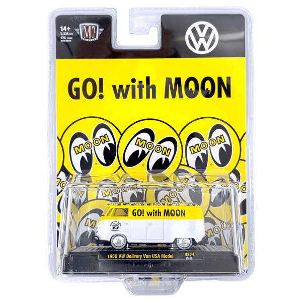 M2 Machines - 1960 Volkswagen Delivery Van USA Model Mooneyes – White - Top CollectiblesDiecastM2 Machines