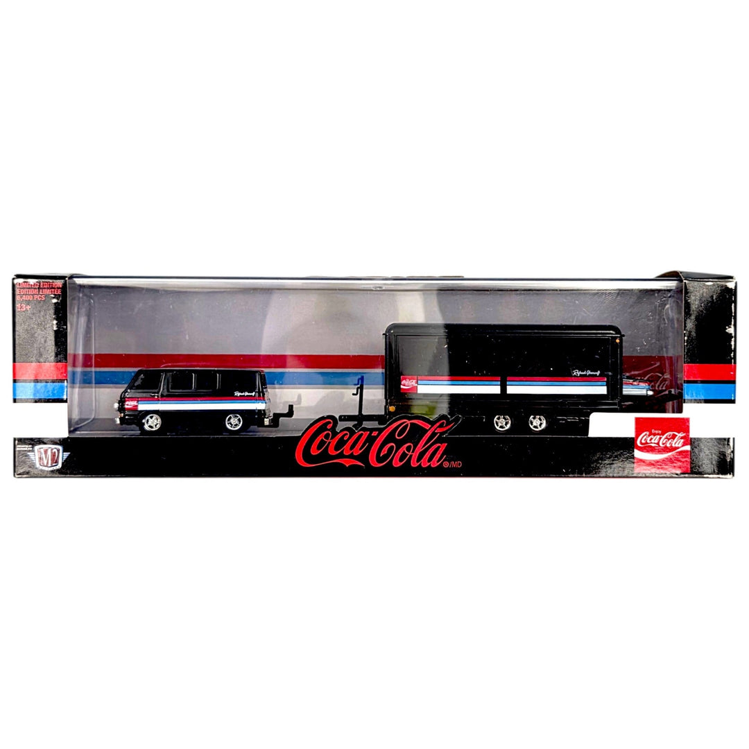 M2 Machines - 1964 Dodge A100 Vision Van &amp; 1966 Dodge Charger HEMI - 2021 Auto-Haulers Coca-Cola Series - Top CollectiblesDiecastM2 Machines