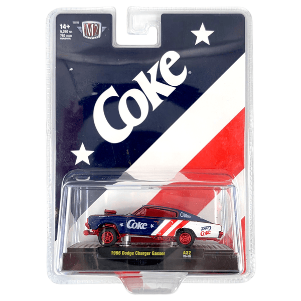 M2 Machines - 1966 Dodge Charger Gasser - 2024 Coca - Cola Series *Chase* - Top CollectiblesDiecastM2 Machines
