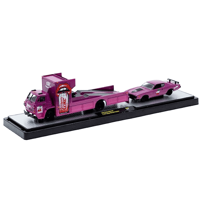 M2 Machines - 1966 Dodge L600 COE &amp; 1971 Dodge Charger Custom - 2026 Auto - Haulers Coca - Cola Series - Top CollectiblesDiecastM2 Machines