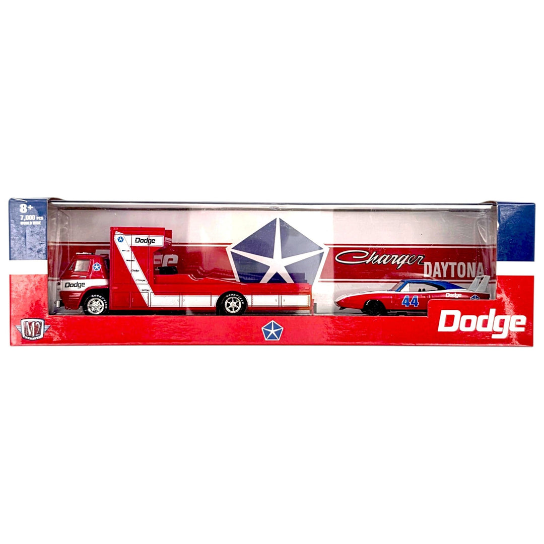 M2 Machines - 1966 Dodge LC600 COE &amp; 1969 Dodge Charger Daytona HEMI - 2020 Auto-Haulers Series - Top CollectiblesDiecastM2 Machines