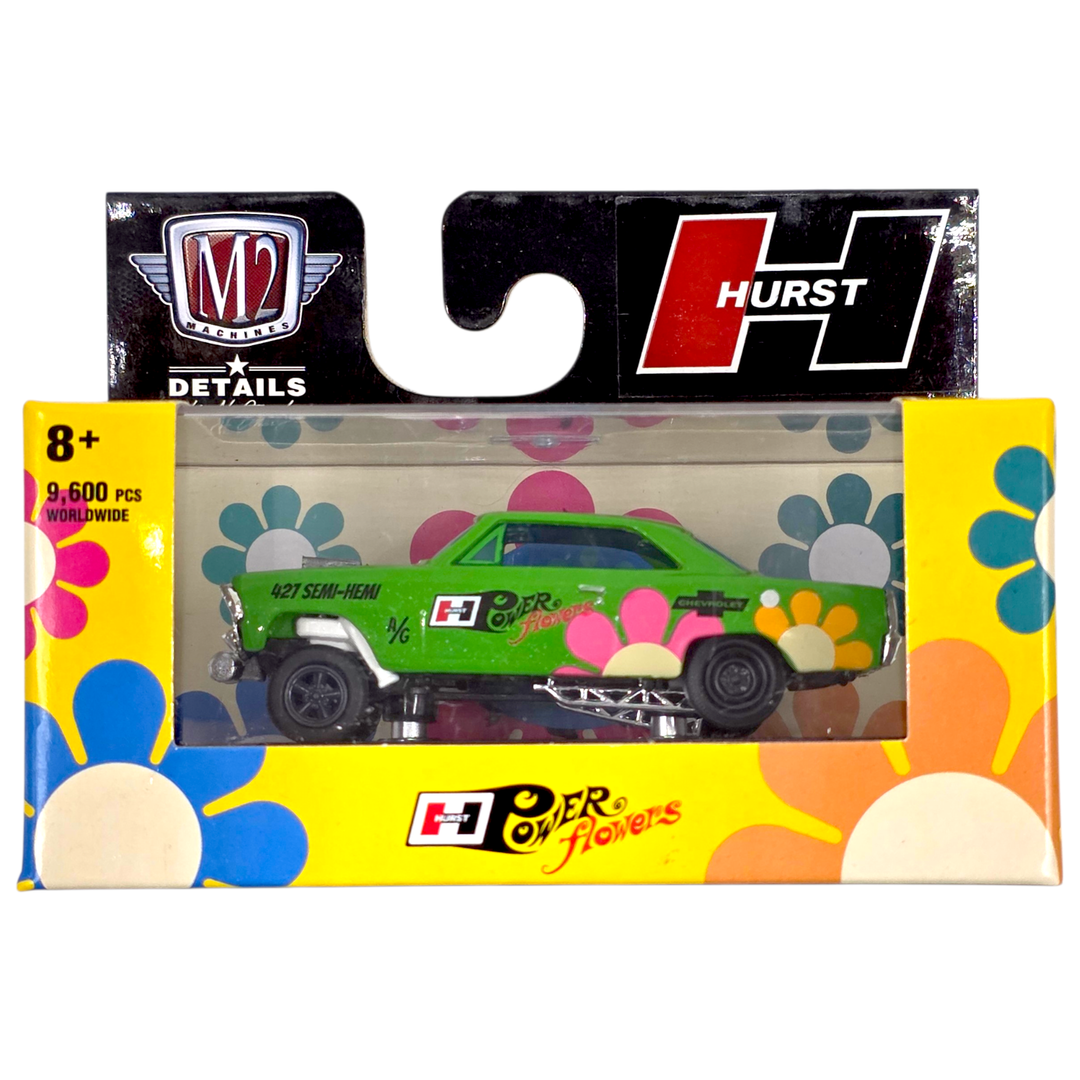 M2 Machines - 1967 Chevrolet Nova Gasser - 2022 Hurst Power Flowers Series - Top CollectiblesDiecastM2 Machines