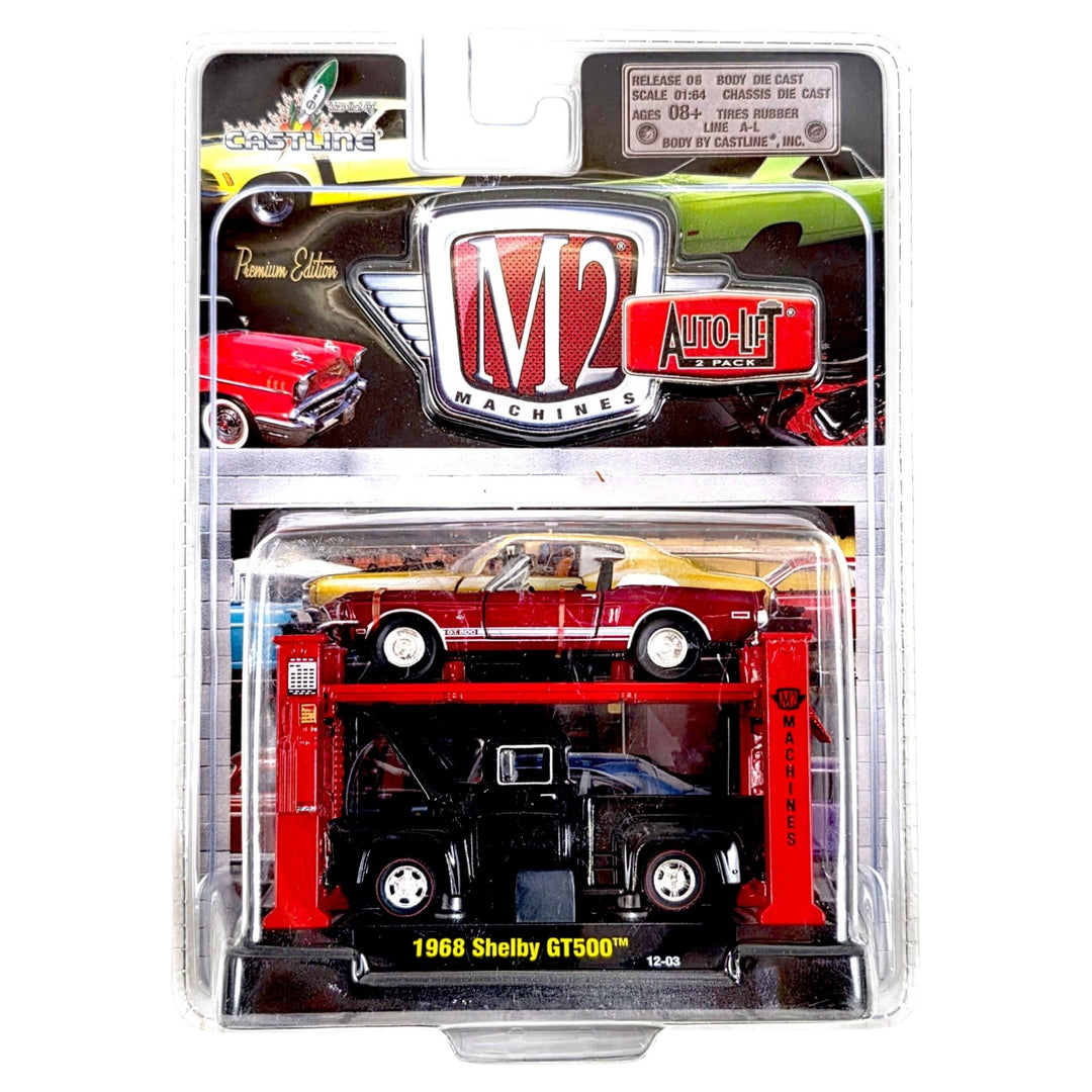 M2 Machines - 1968 Shelby GT500 & 1956 Ford F-100 - 2012 Auto-Lift Series - Top CollectiblesDiecastM2 Machines