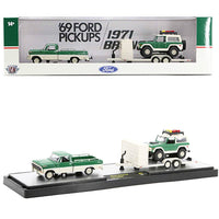 M2 Machines - 1969 Ford F - 100 Ranger Truck & 1971 Ford Bronco - 2024 Auto - Haulers Series - Top CollectiblesDiecastM2 Machines