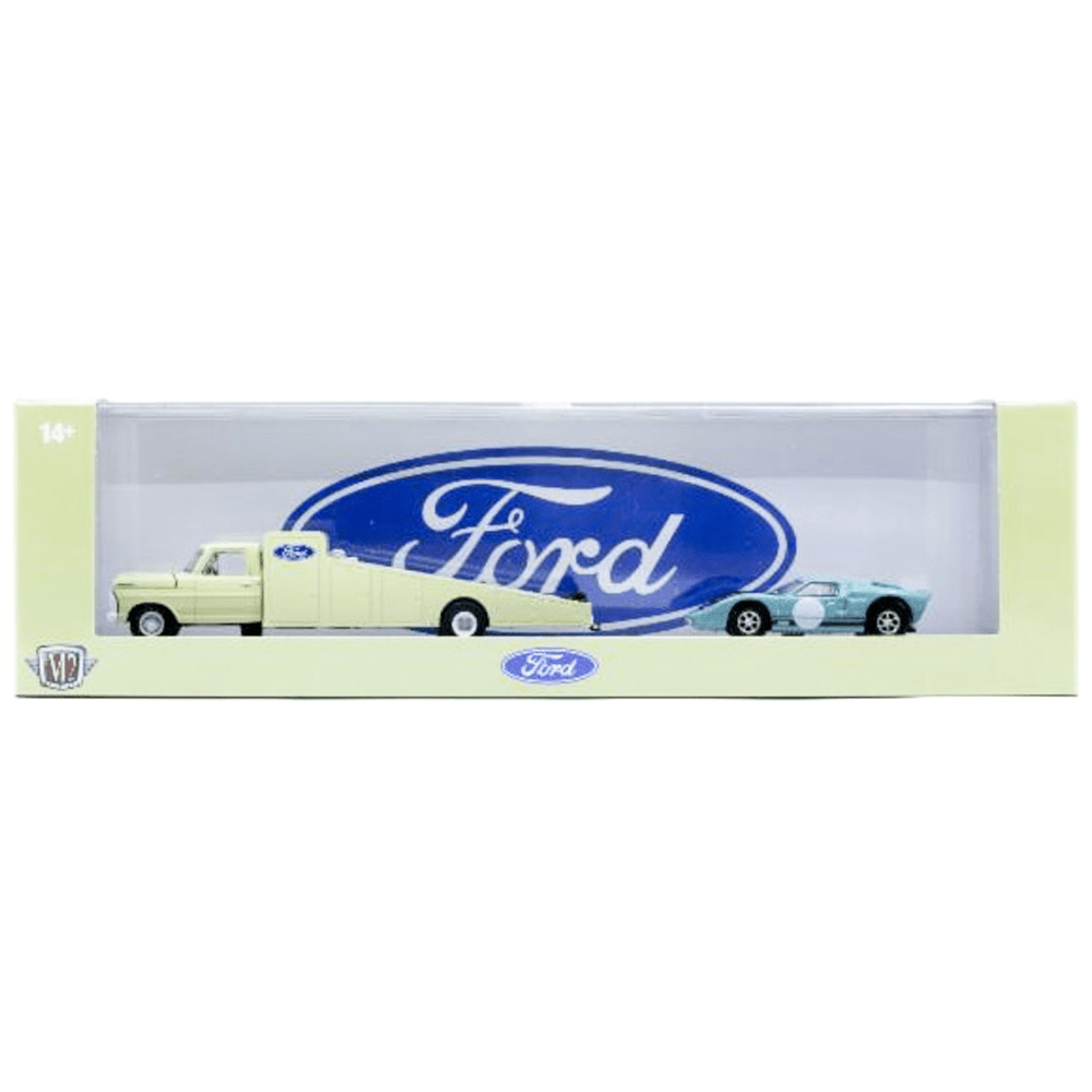 M2 Machines - 1969 Ford F - 350 & 1966 Ford GT40 MK II - 2025 Auto - Haulers Series - Top CollectiblesDiecastM2 Machines