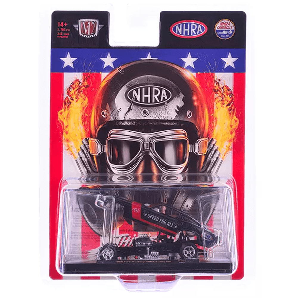 M2 Machines - 1969 Ford Mustang NHRA Funny Car – Pearl Black - Top CollectiblesDiecastM2 Machines