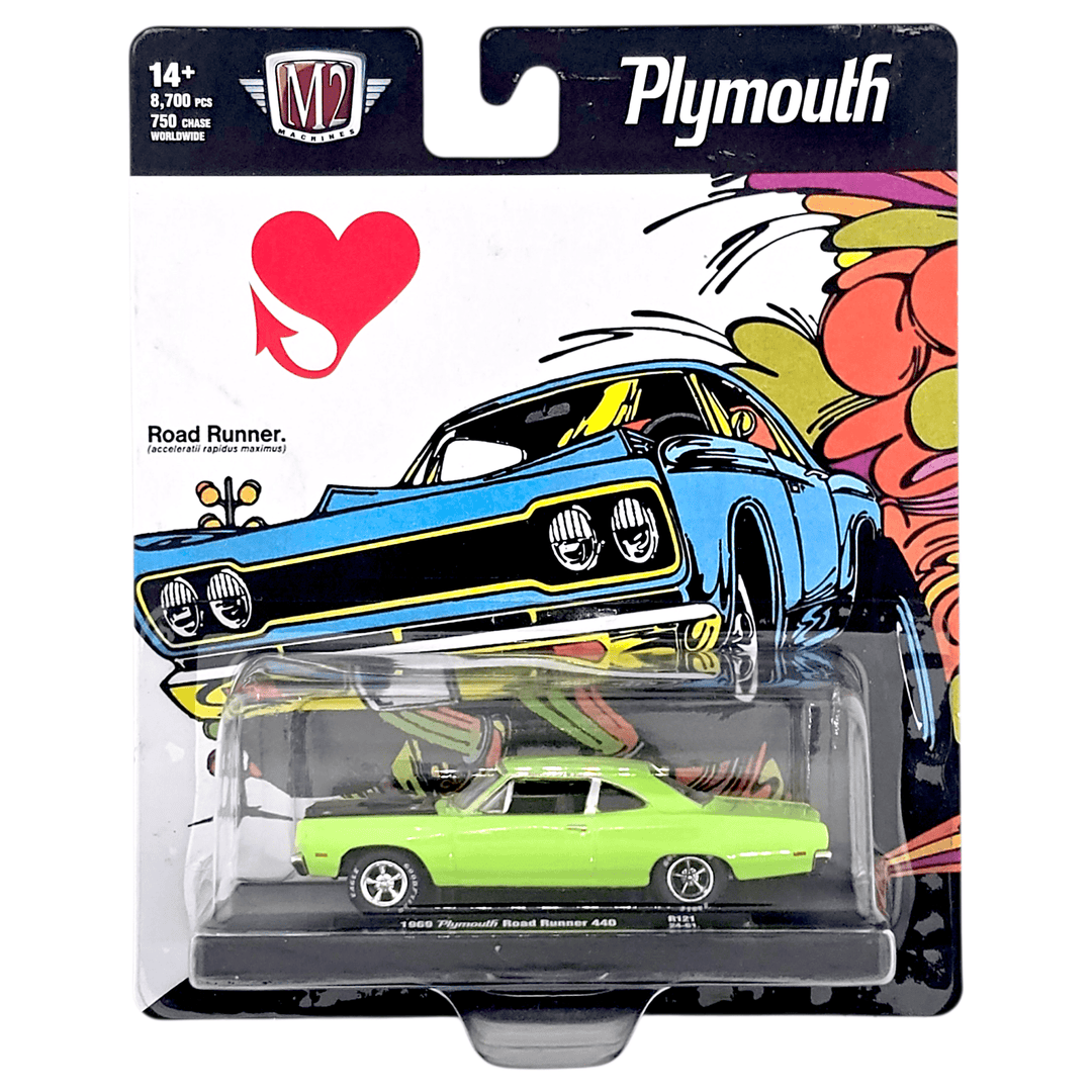 M2 Machines - 1969 Plymouth Road Runner 440 - 2024 Auto - Drivers Series - Top CollectiblesDiecastM2 Machines