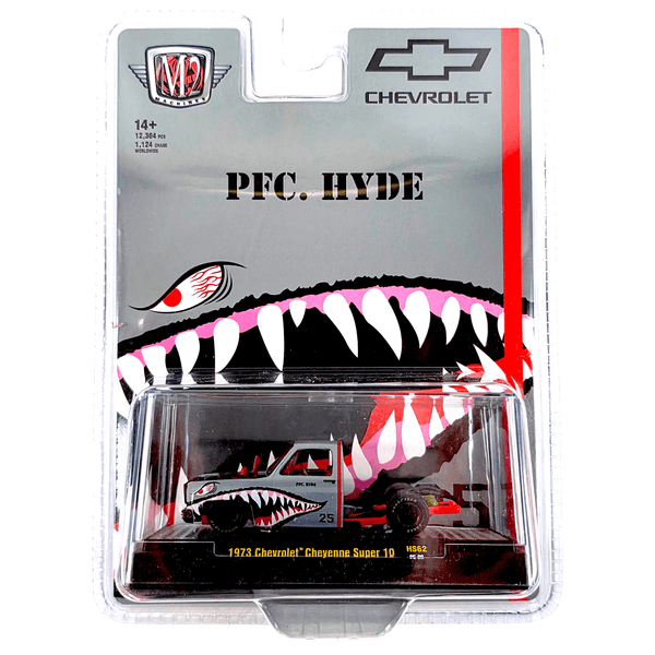 M2 Machines - 1973 Chevrolet Cheyenne Super 10 “PFC. HYDE” Shark Face – Hobby Exclusive - Top CollectiblesDiecastM2 Machines