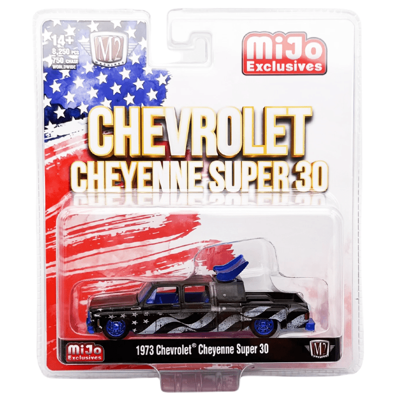 M2 Machines - 1973 Chevrolet Cheyenne Super 30 Stars & Stripes – MiJo Exclusives Limited Edition *Chase* - Top CollectiblesDiecastM2 Machines