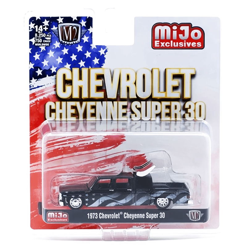 M2 Machines - 1973 Chevrolet Cheyenne Super 30 Stars & Stripes – MiJo Exclusives Limited Edition - Top CollectiblesDiecastM2 Machines