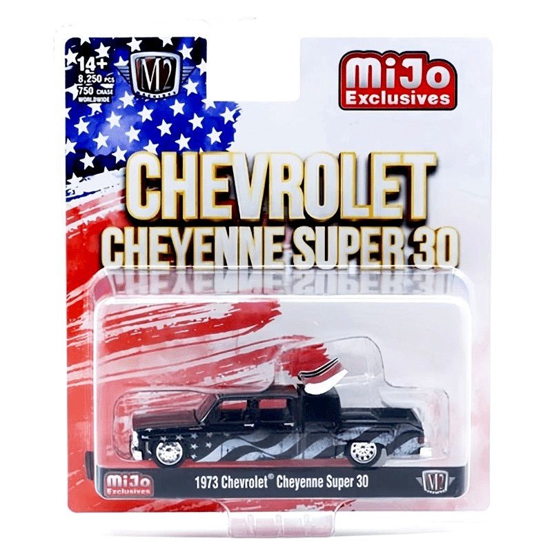 M2 Machines - 1973 Chevrolet Cheyenne Super 30 Stars & Stripes – MiJo Exclusives Limited Edition - Top CollectiblesDiecastM2 Machines