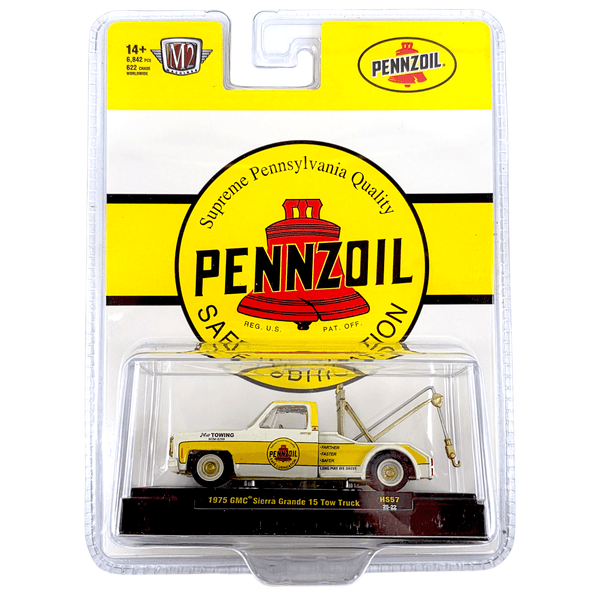 M2 Machines - 1975 GMC Sierra Grande 15 Tow Truck Penzoil – Yellow - Hobby Exclusive *Chase* - Top CollectiblesDiecastM2 Machines