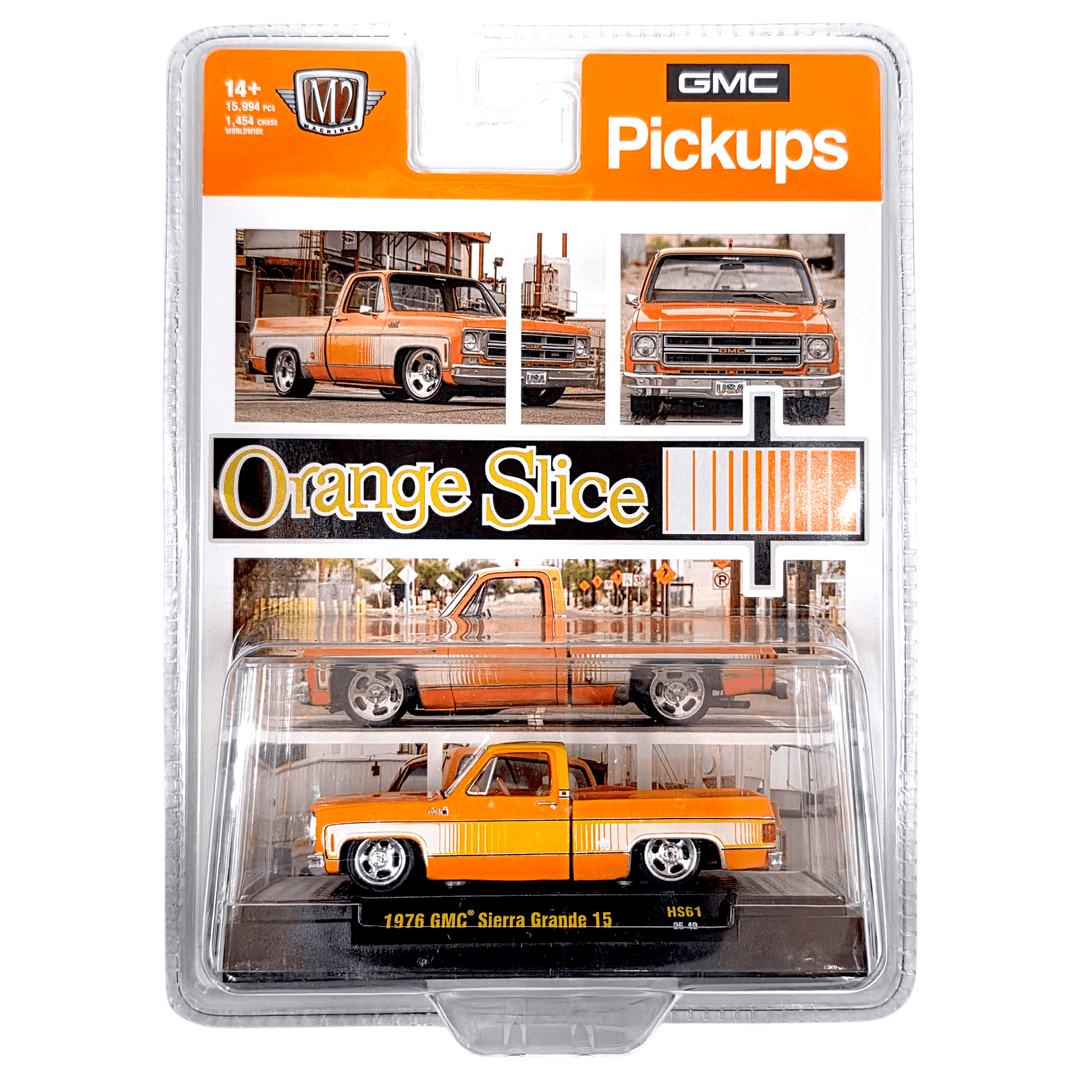 M2 Machines - 1976 GMC Sierra Grande “Orange Slice” – Hobby Exclusive - Top CollectiblesDiecastM2 Machines