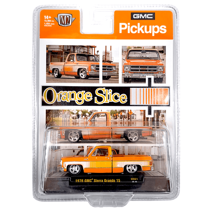 M2 Machines - 1976 GMC Sierra Grande “Orange Slice” – Hobby Exclusive - Top CollectiblesDiecastM2 Machines