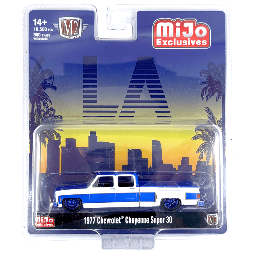 M2 Machines - 1977 Chevrolet Cheyenne Super 30 LA – White *Chase* - Top CollectiblesDiecastM2 Machines
