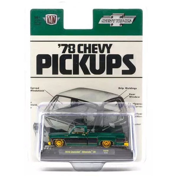 M2 Machines - 1978 Chevrolet Silverado 30 – Green *Chase* - Top CollectiblesDiecastM2 Machines