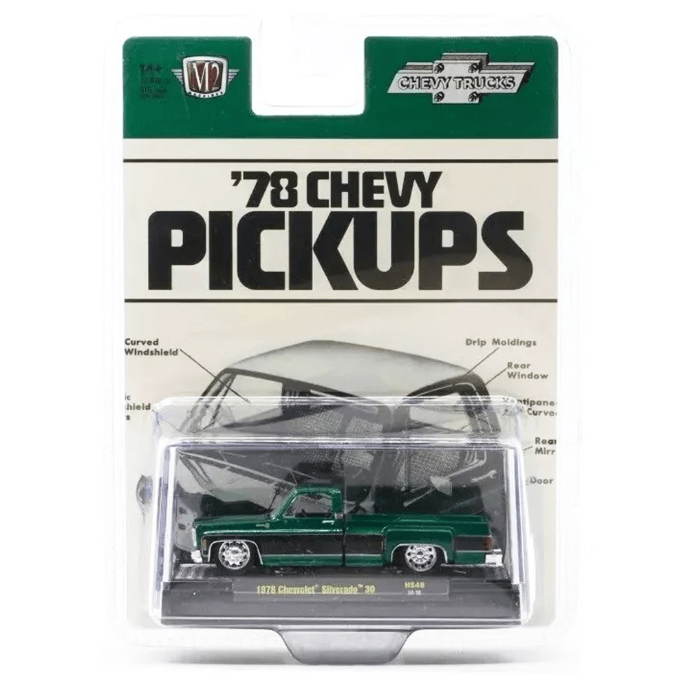 M2 Machines - 1978 Chevrolet Silverado 30 – Green - Top CollectiblesDiecastM2 Machines