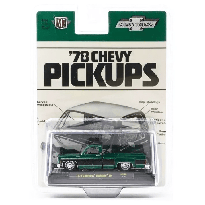 M2 Machines - 1978 Chevrolet Silverado 30 – Green - Top CollectiblesDiecastM2 Machines