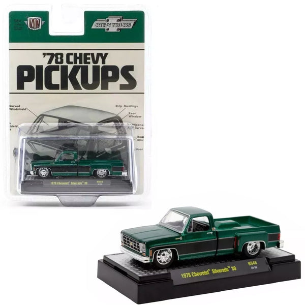 M2 Machines - 1978 Chevrolet Silverado 30 – Green - Top CollectiblesDiecastM2 Machines