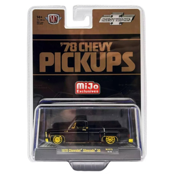 M2 Machines - 1978 Chevrolet Silverado 30 – Semi Gloss Black *Chase* - Top CollectiblesDiecastM2 Machines