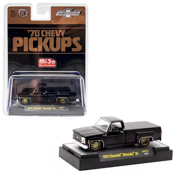 M2 Machines - 1978 Chevrolet Silverado 30 – Semi Gloss Black - Top CollectiblesDiecastM2 Machines