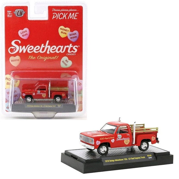 M2 Machines - 1978 Dodge Adventurer 150 Li’l Red Express Truck - Red Sweetheart - Top CollectiblesDiecastM2 Machines