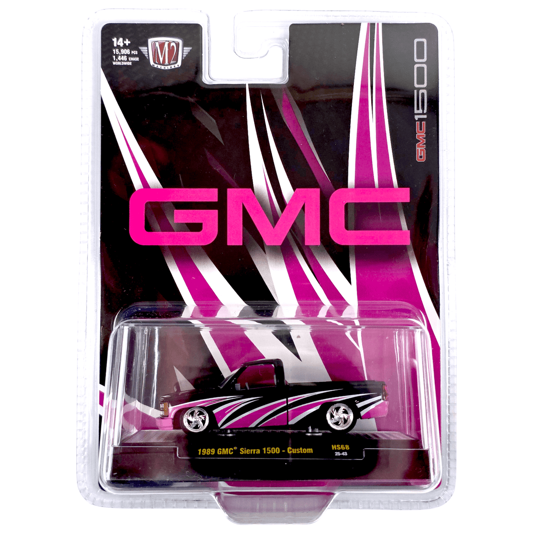 M2 Machines - 1989 GMC Sierra 1500 – Custom Black Pink – Hobby Exclusive - Top CollectiblesDiecastM2 Machines