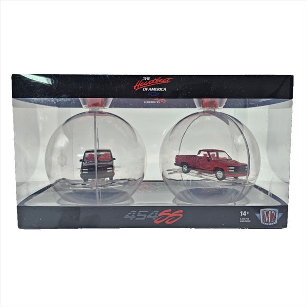 M2 Machines - 1993 Chevrolet C1500 SS 454 - 2023 Christmas Ornaments 2 - Pack - Top CollectiblesDiecastM2 Machines