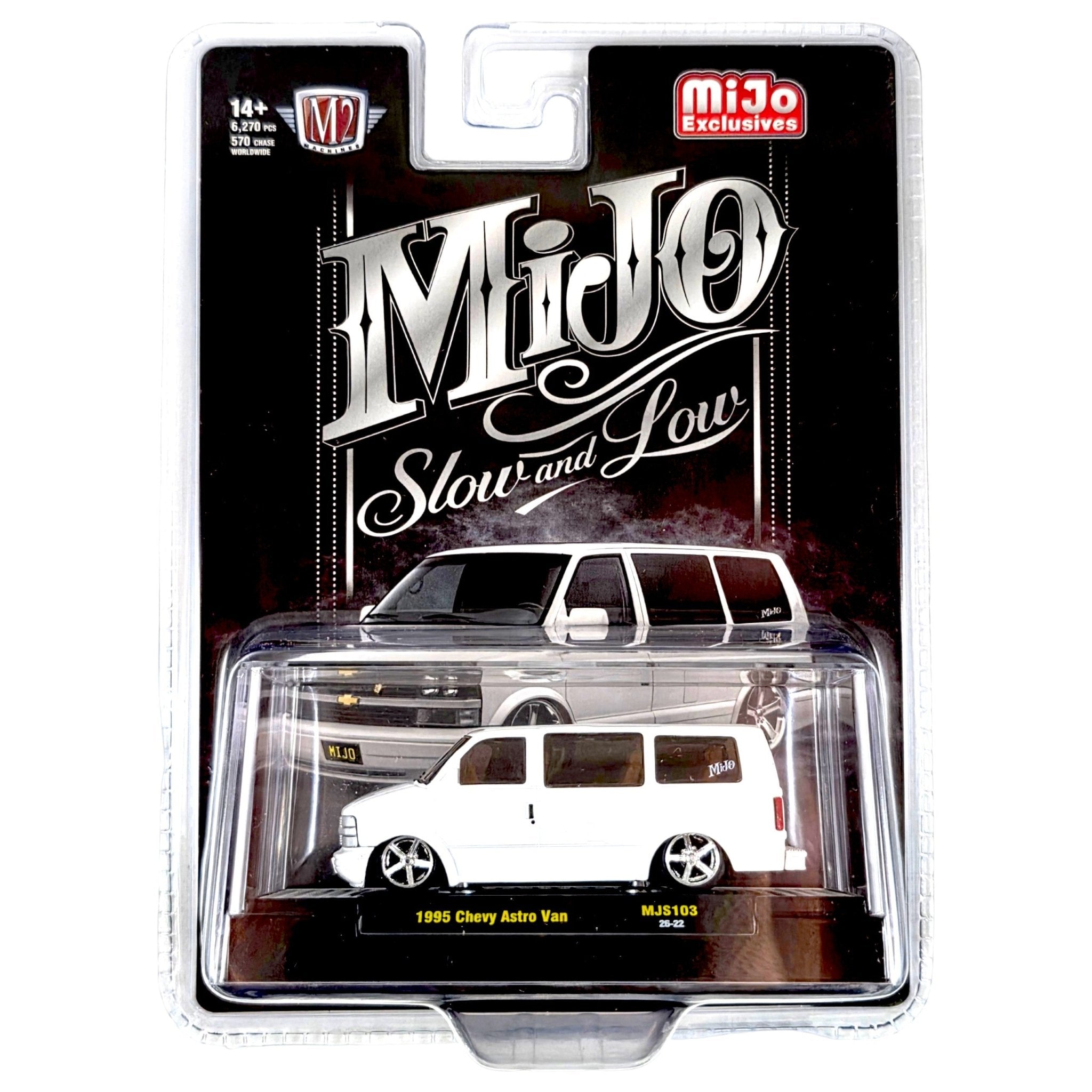M2 Machines - 1995 Chevrolet Astro Van Custom Slow & Low – White