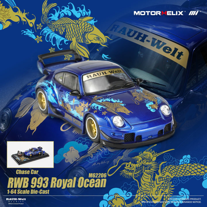 *Pre-Order* MotorHelix - RWB 993 Royal Ocean with Magnetic Air-Cooled Engine