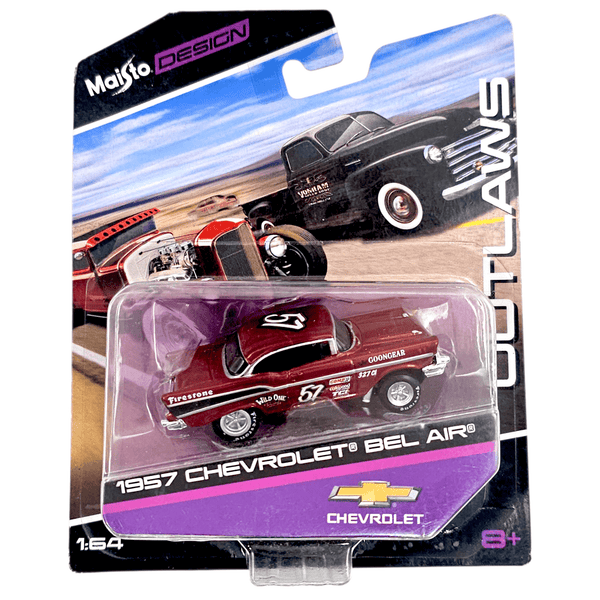 Maisto - 1957 Chevrolet Bel Air - 2020 Outlaws Series - Top CollectiblesDiecastMaisto