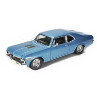 Maisto - 1970 Chevrolet Nova SS - Blue *1/24 Scale* - Top CollectiblesDiecastMaisto