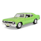 Maisto - 1970 Chevrolet Nova SS - Green *1/24 Scale* - Top CollectiblesDiecastMaisto