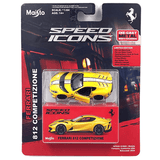 Maisto - Ferrari 812 Competizione – Yellow - 2025 Speed Icons Series - Top CollectiblesDiecastMaisto