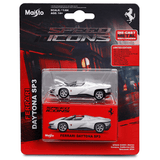 Maisto - Ferrari Daytona SP3 – White - 2025 Speed Icons Series - Top CollectiblesDiecastMaisto