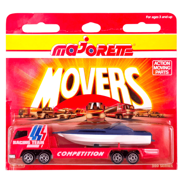 Majorette - Cabin Cruiser Speed Boat Transporter - Movers Series - Top CollectiblesDiecastMajorette