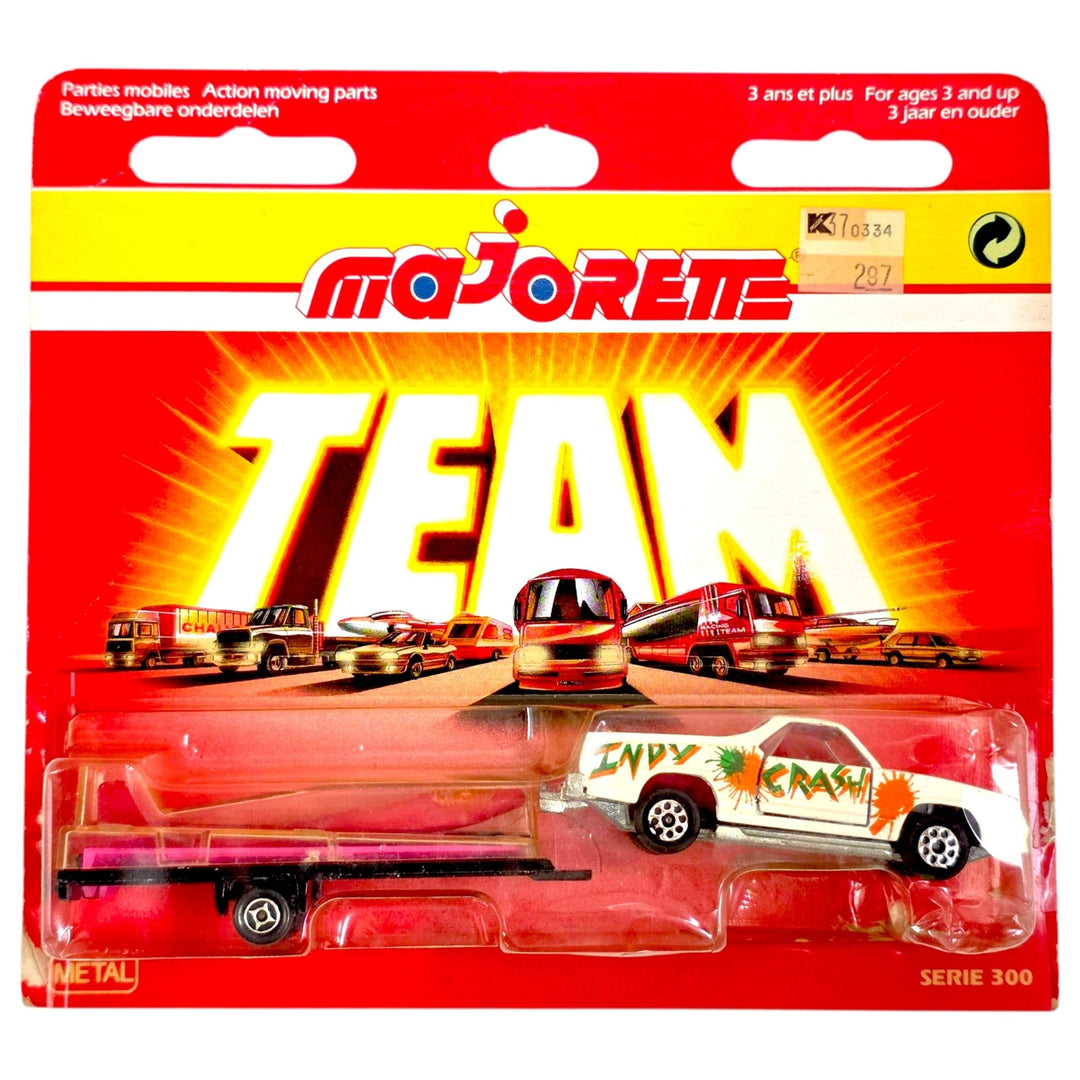 Majorette - Chevrolet El Camino SS &amp; Glider Trailer - 1990 - Top CollectiblesDiecastMajorette