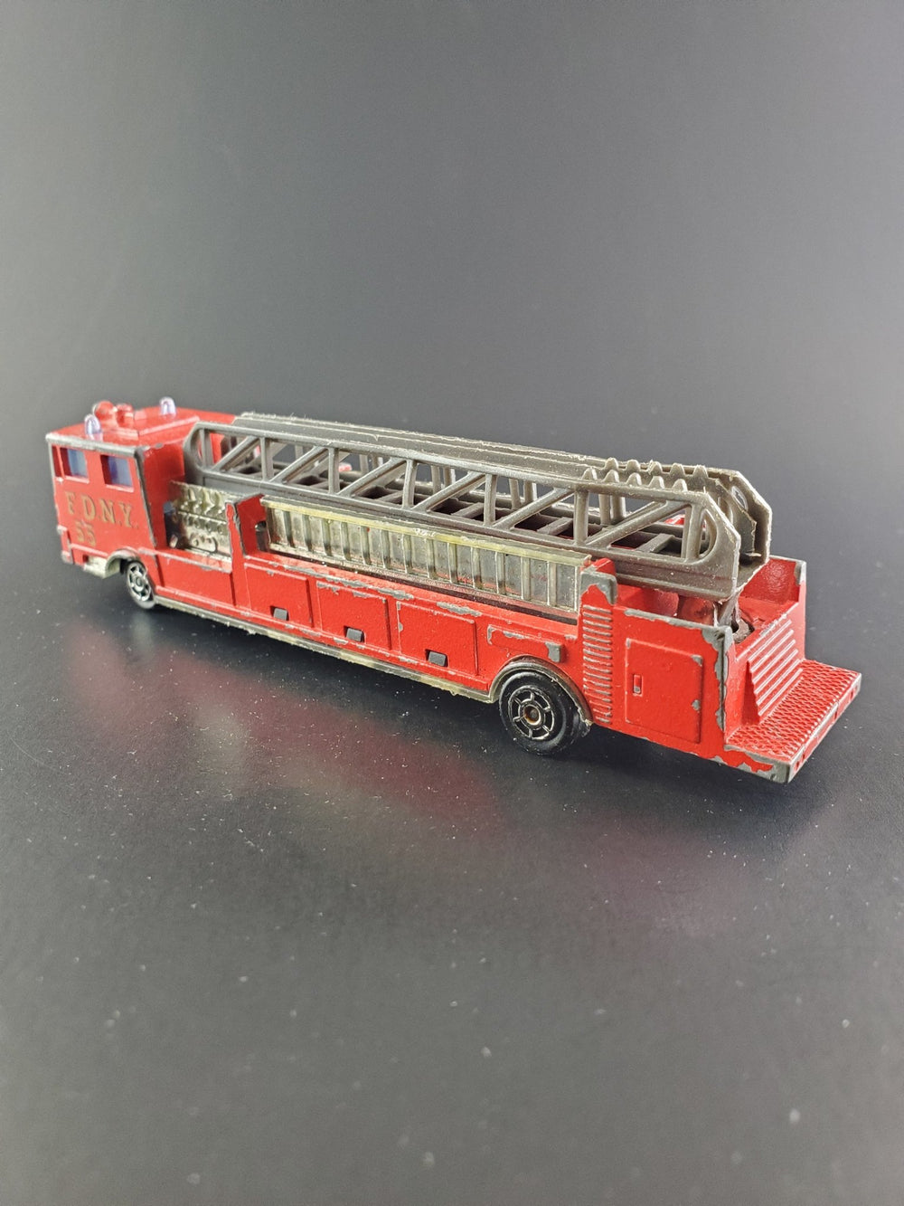 Majorette - Fire Engine Big Ladder Truck - Vintage - Top CollectiblesDiecastMajorette