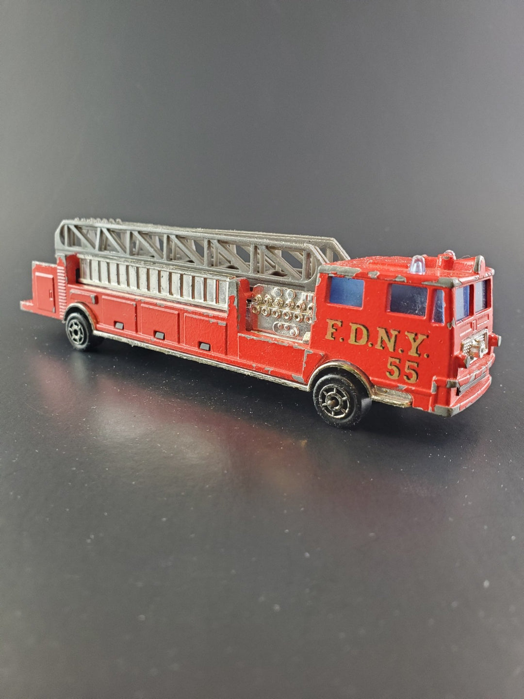 Majorette - Fire Engine Big Ladder Truck - Vintage - Top CollectiblesDiecastMajorette